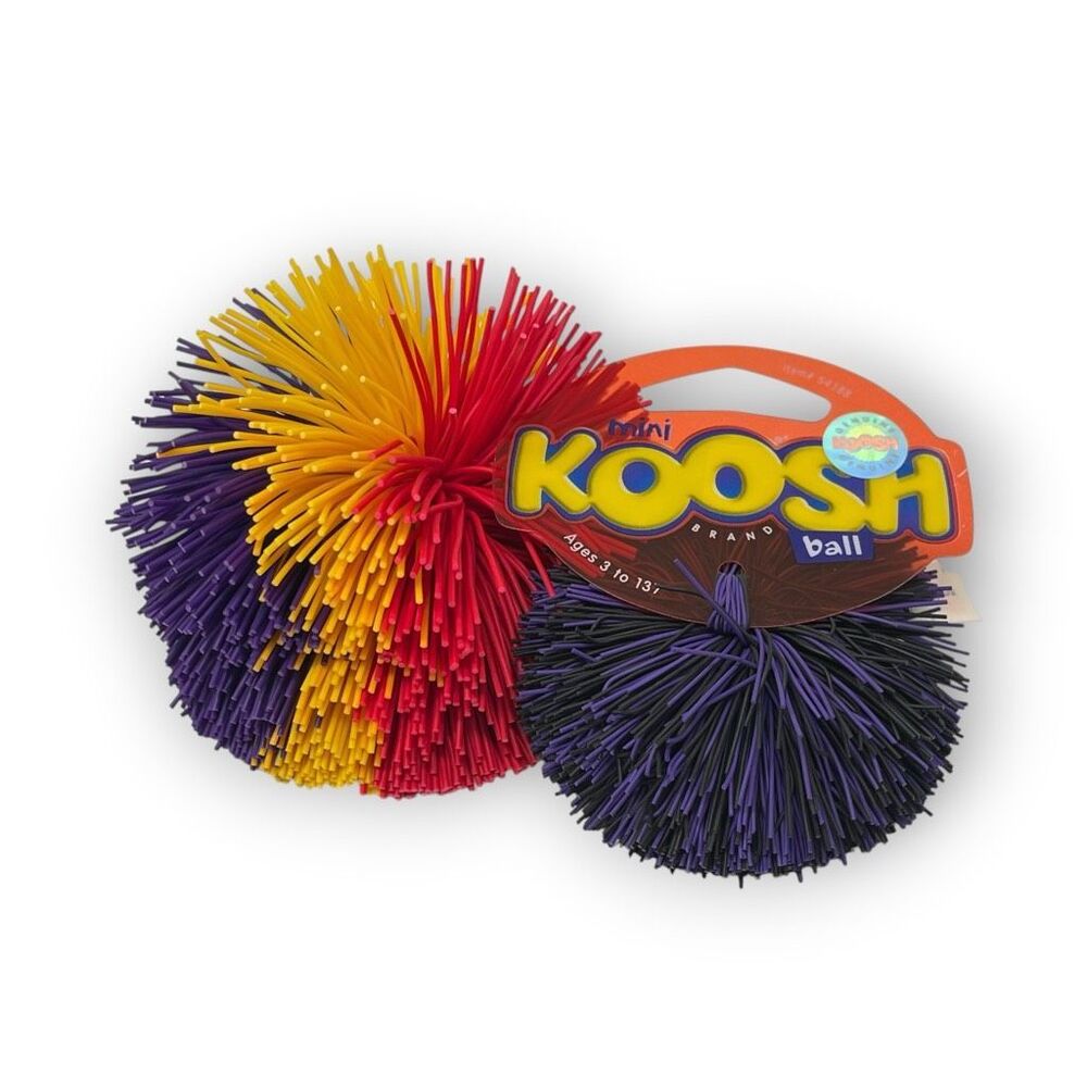Koosh Silicone Ball Lot of 2 Balls Classic Fidget Toy for Kids Mini & Regular